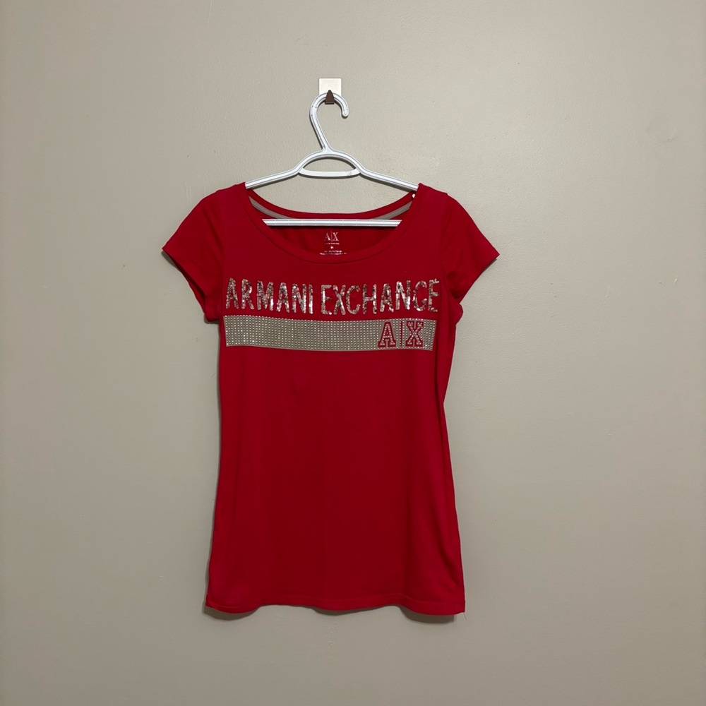 Armani Exchange Red Women's Top